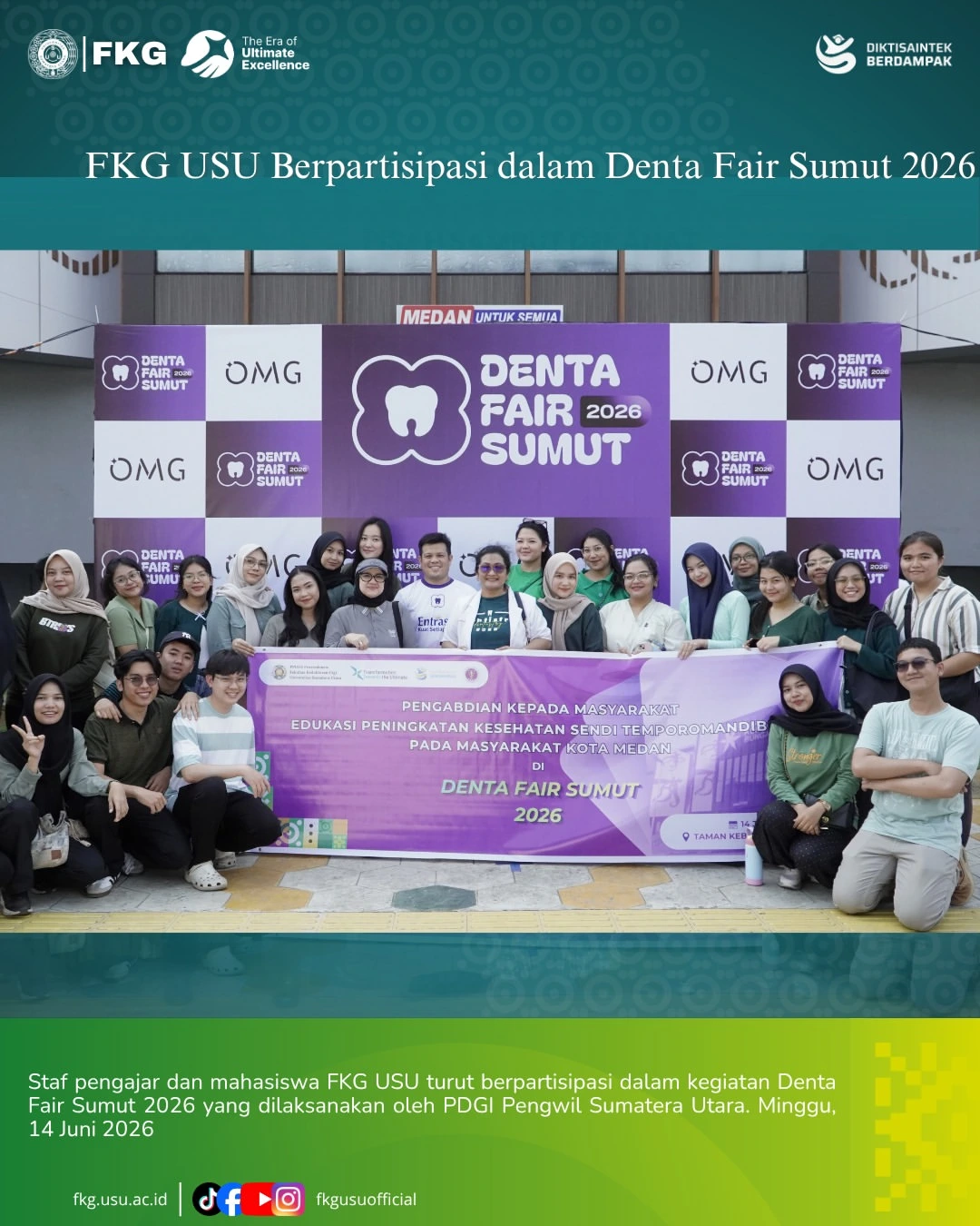 FKG USU Berpartisipasi dalam Denta Fair Sumut 2026